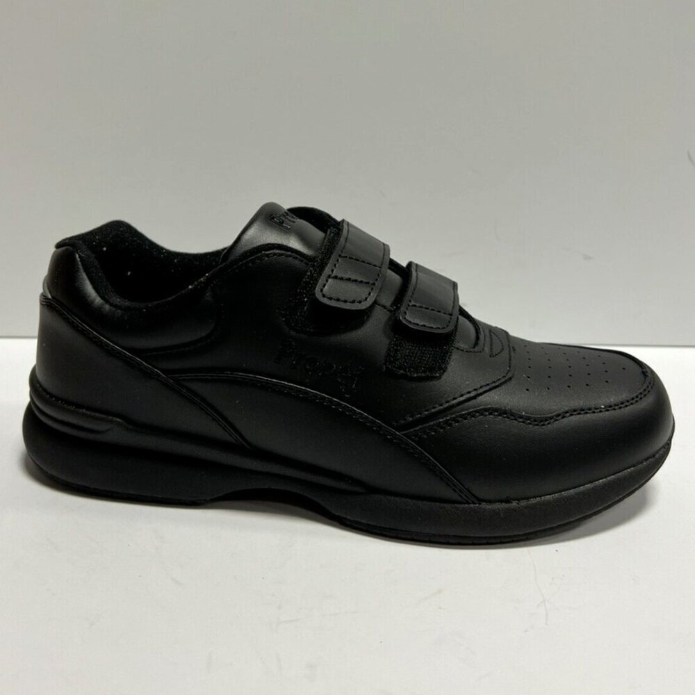 Propet Womens Tour Walker Strap Sneaker Black Size 11 M
